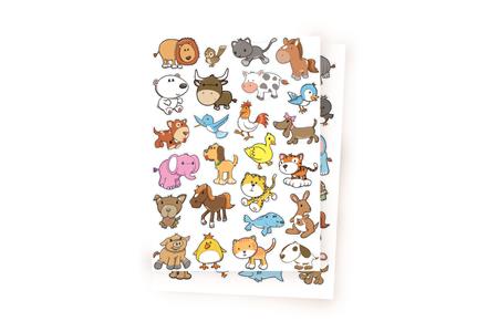 Gommettes Animaux rigolos 1 - 50 pièces