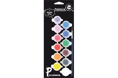 BARRETTE 12 GODETS PEINTURE CERAMIQUE